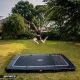 Berg Ultim Favorit Bodentrampolin rechteckig 410x250cm - grau (SPORT)