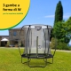 Exit Silhouette fuoriterra rotondo 183cm nero