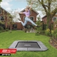 BERG Ultim Champion Bodentrampolin rechteckig 200x cm - grau - ohne Sicherheitsnetz (Sport)