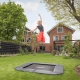 BERG Ultim Champion Bodentrampolin rechteckig 200x cm - grau - ohne Sicherheitsnetz (Sport)