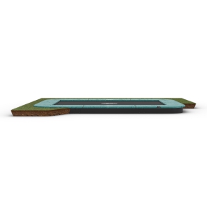 BERG Ultim Champion Bodentrampolin rechteckig 330x190cm - grün - ohne Sicherheitsnetz (Sport)