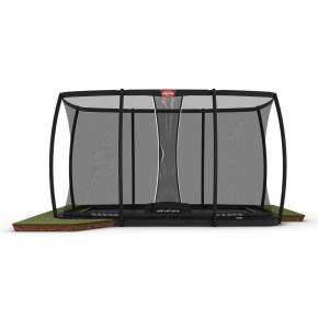 BERG Ultim Champion Bodentrampolin rechteckig 500x250cm - schwarz - Deluxe XL