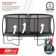 BERG Grand Champion Trampolin oval 470x310cm - grau - Deluxe